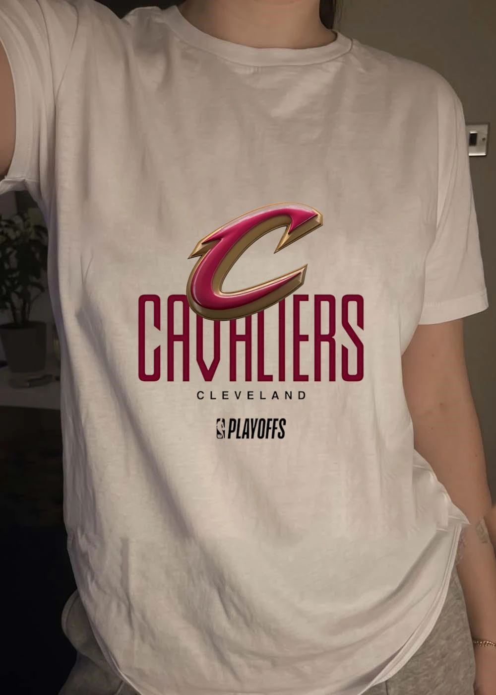 NBA Playoffs Cleveland Cavaliers White T-Shirt