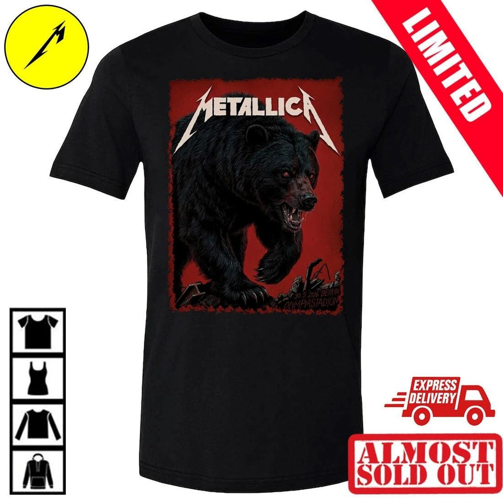 Metallica Berlin 2026 Concert T-Shirt Olympiastadion Pop-Up Shop