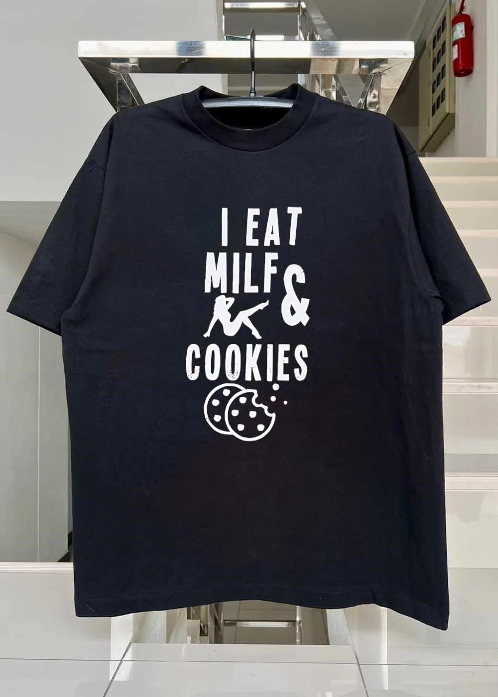 I Eat MILF & Cookies Reclining Woman Shirt