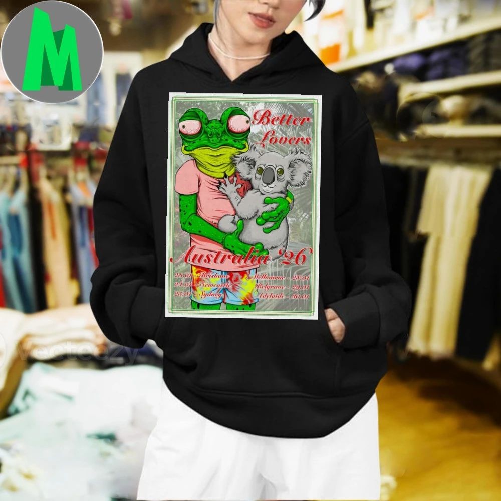 Better Lovers Australia Tour 2026 Poster Shirt
