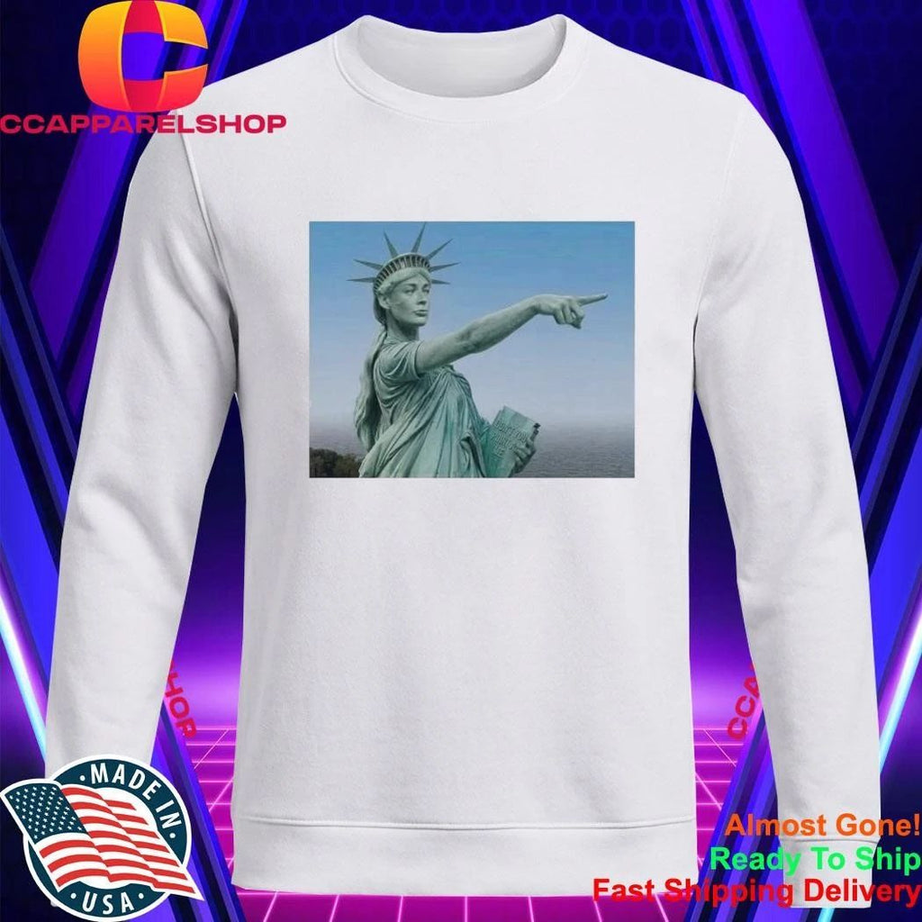 Statue Of Liberty Dont You Point At Me Sophie Cunningham Pointing Funny Meme Shirt