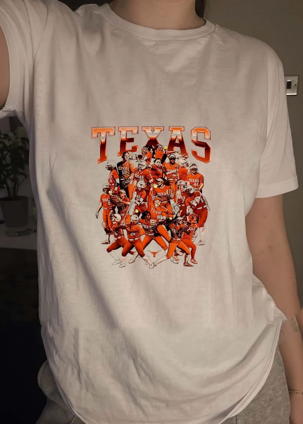 Texas Longhorns NCAA Softball Team graphic shirt