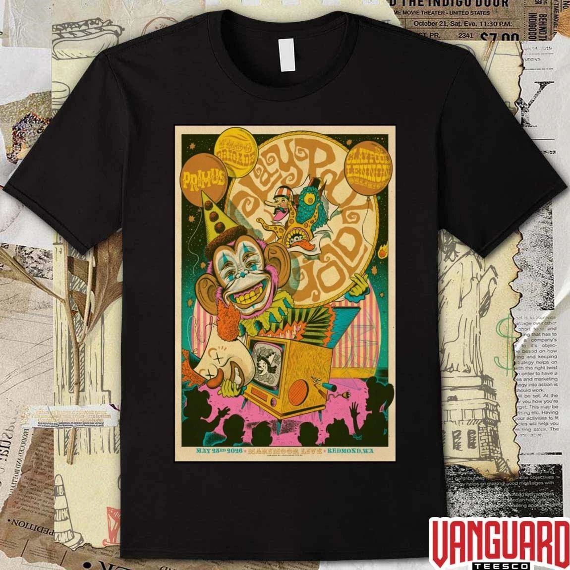 Primus Claypool Gold Tour May 23 2026 Redmond, Washington Poster t-shirt