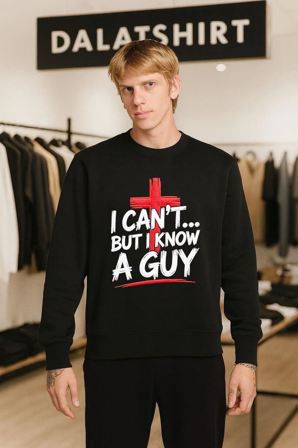 I can’t but I know a guy red cross embroidery shirt