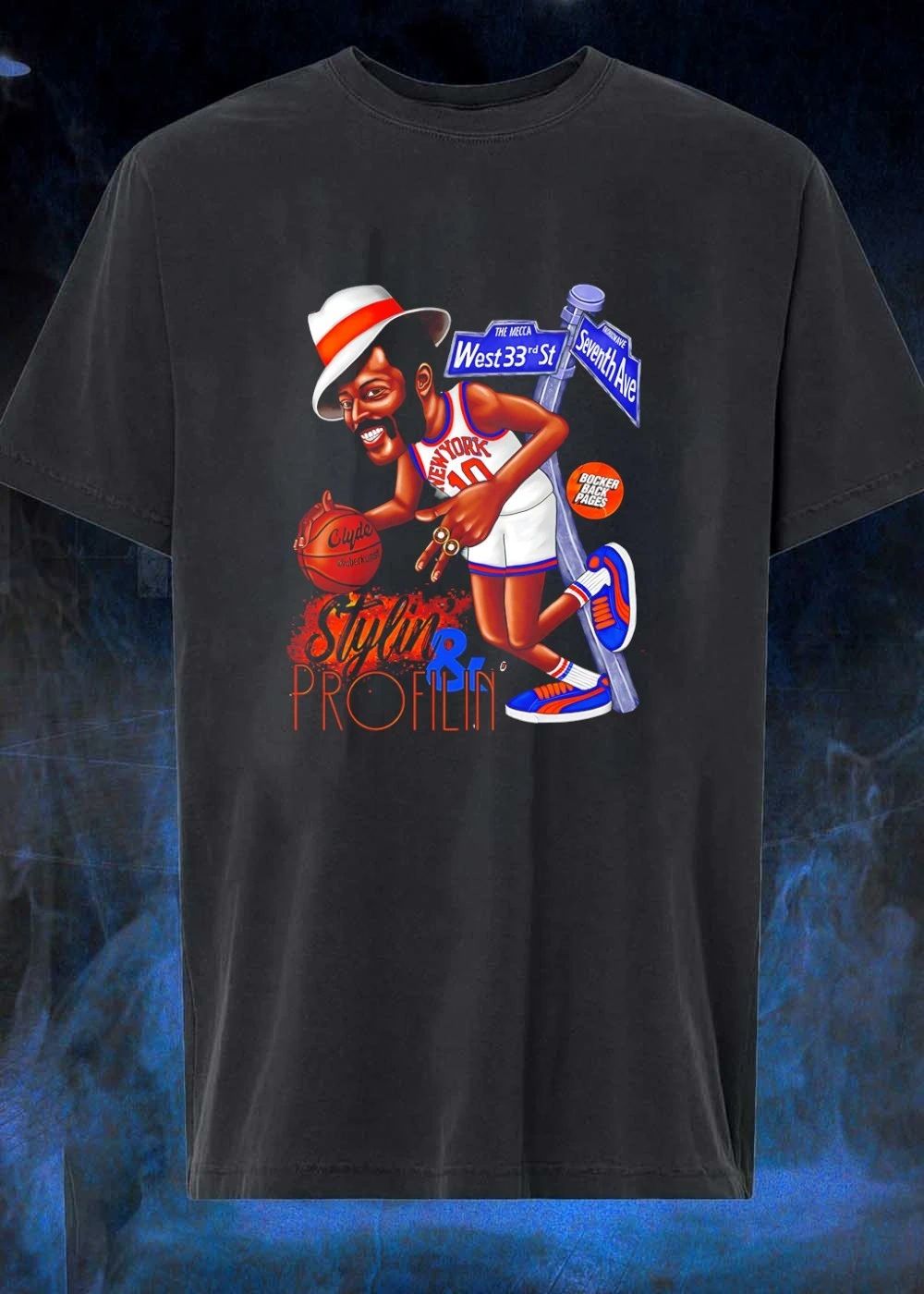 Clyde Walt Frazier Stylin and Profilin West 33rd St Seventh Ave Shirt