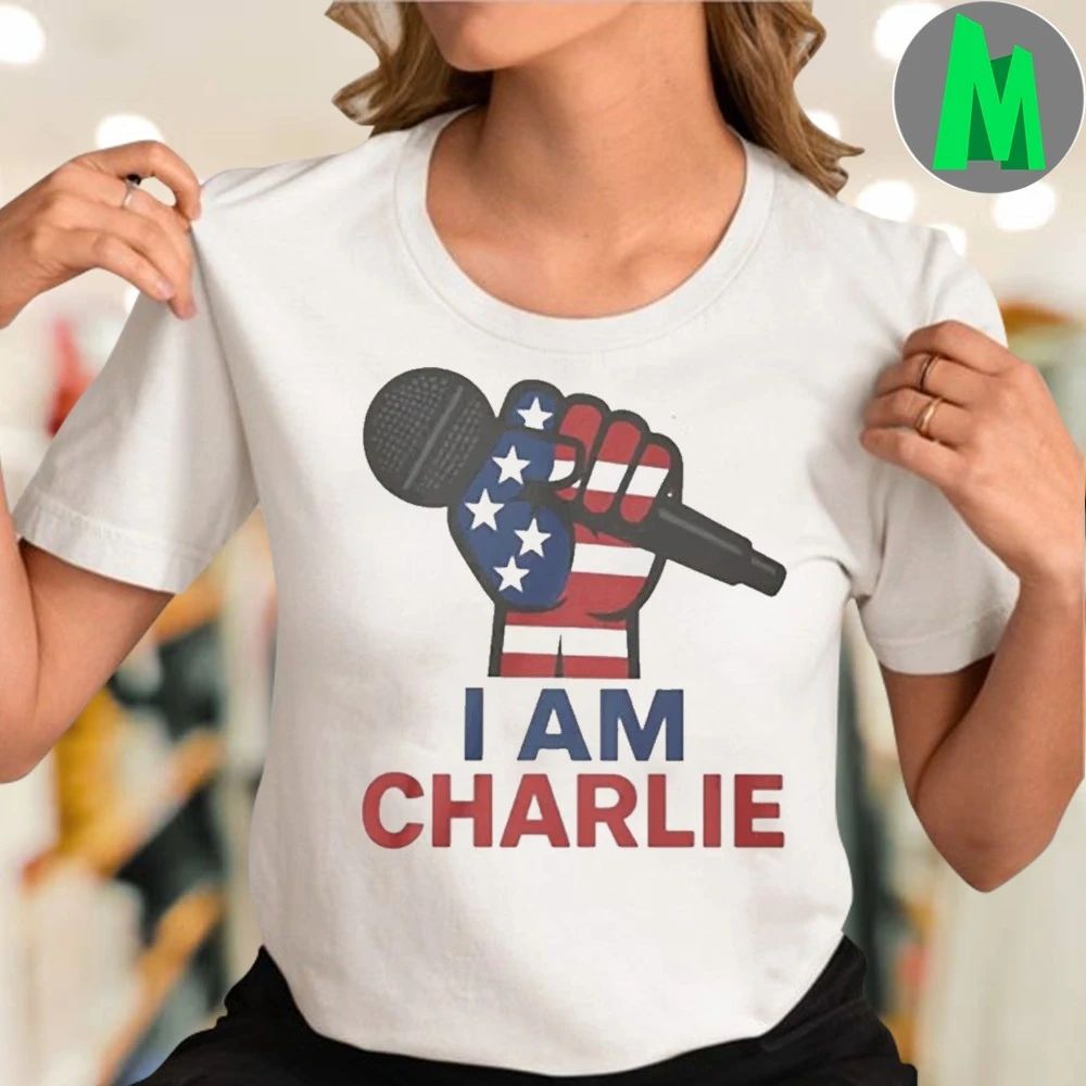 Charlie Kirk I am Charlie American Flag Shirt