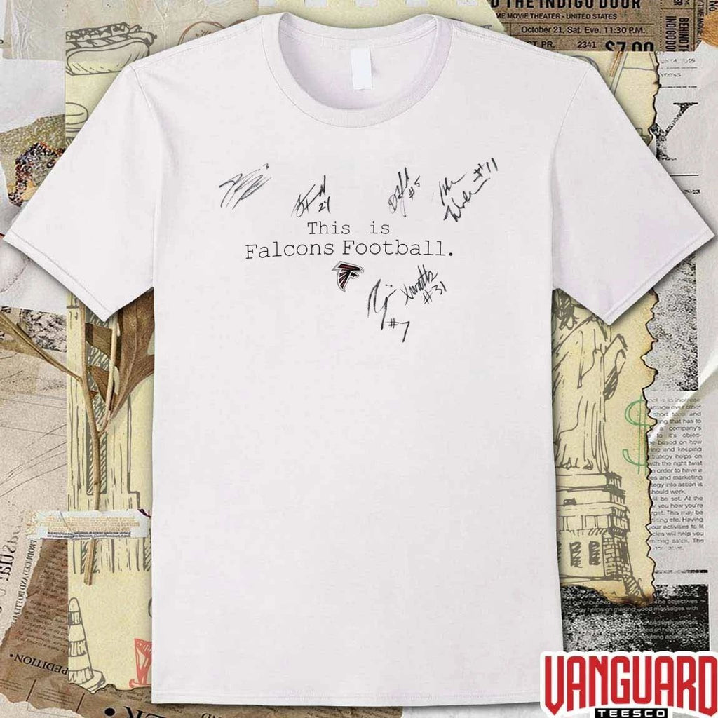 Atlanta Falcons This Is Falcons Football Signatures t-shirt