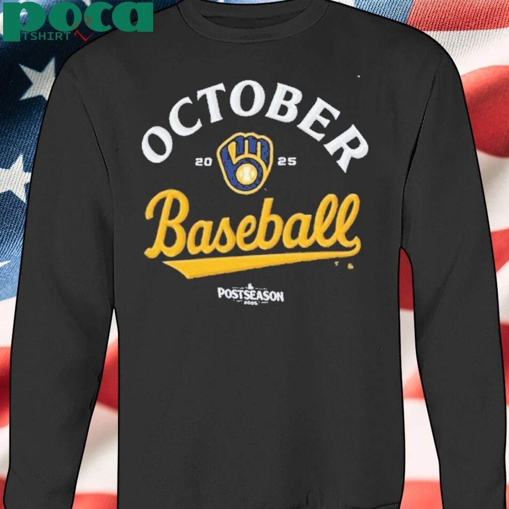 Milwaukee Brewers 2025 MLB Postseason Locker Room T-Shirt