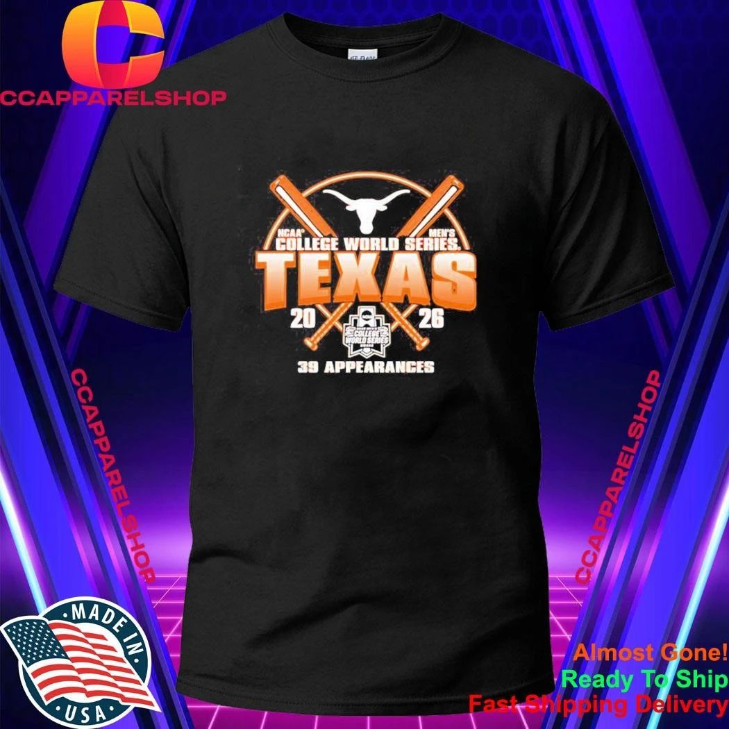 Texas Longhorns NCAA College World Series 39 2026 Shirt