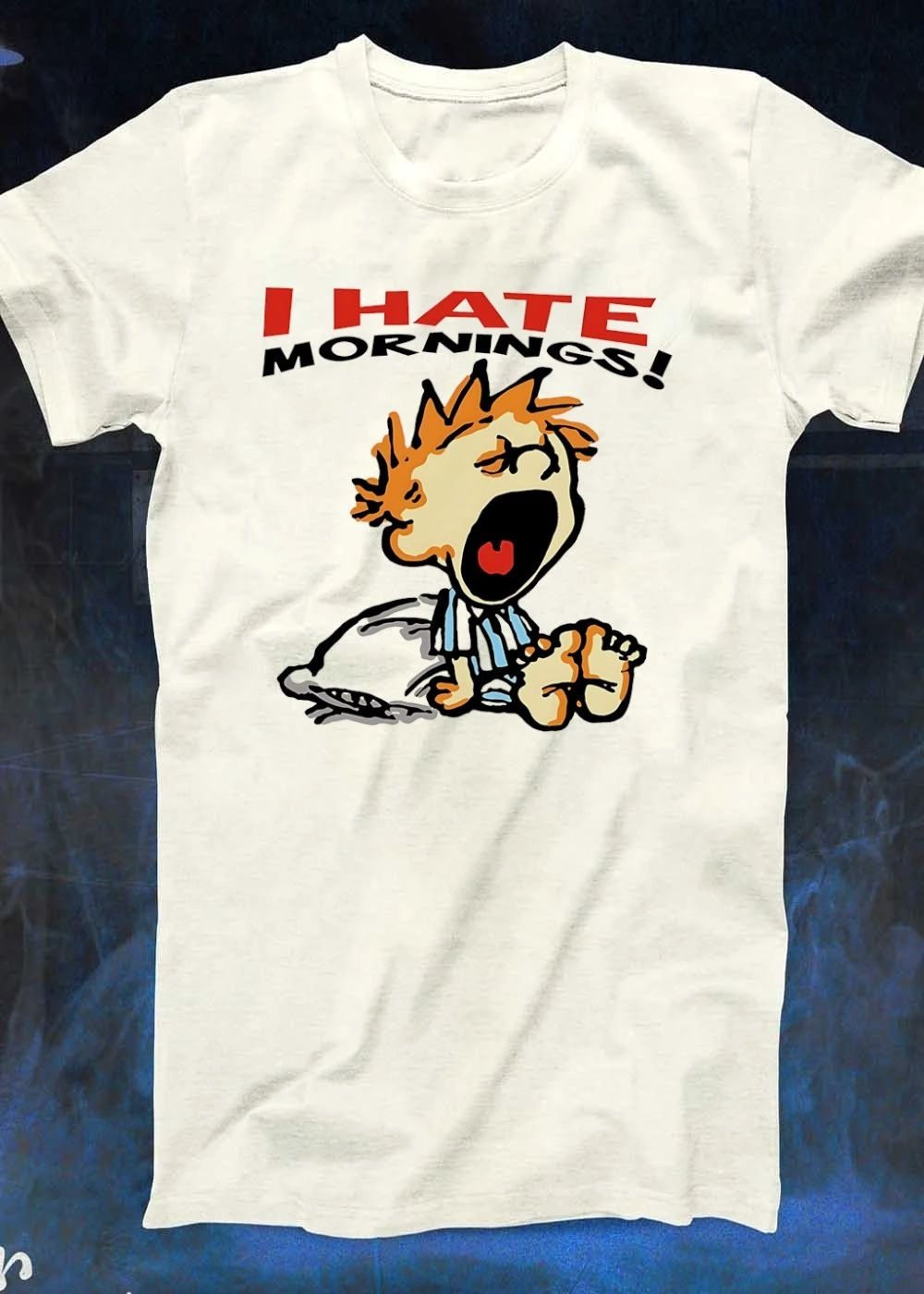 I Hate Mornings cartoon shirt