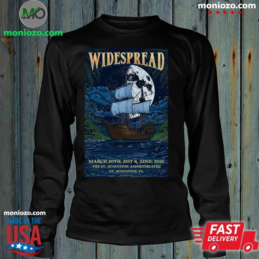 Original Widespread Panic Saint Augustine, FL March 20-22 2026 Saint Augustine Amphitheatre Tour Poster Shirt