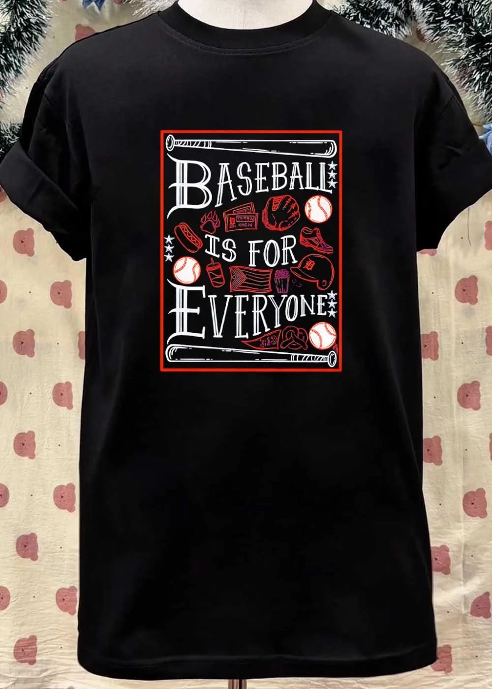 Detroit Tigers Baseball Is for Everyone 313 Fan T-Shirt