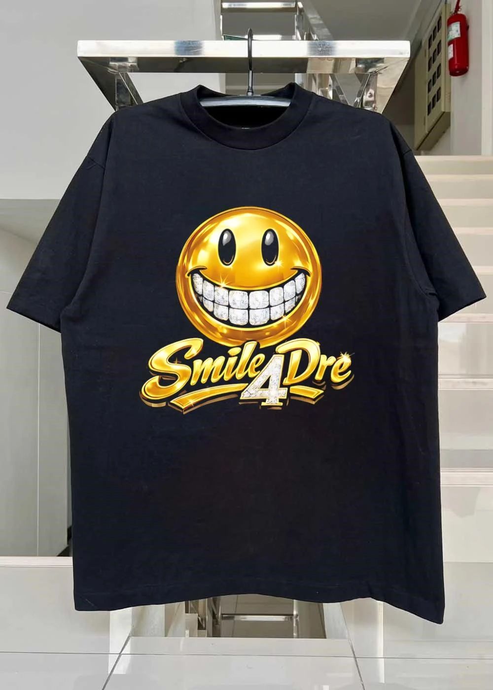Gold Diamond Grillz Smiley Face Smile4Dre Shirt