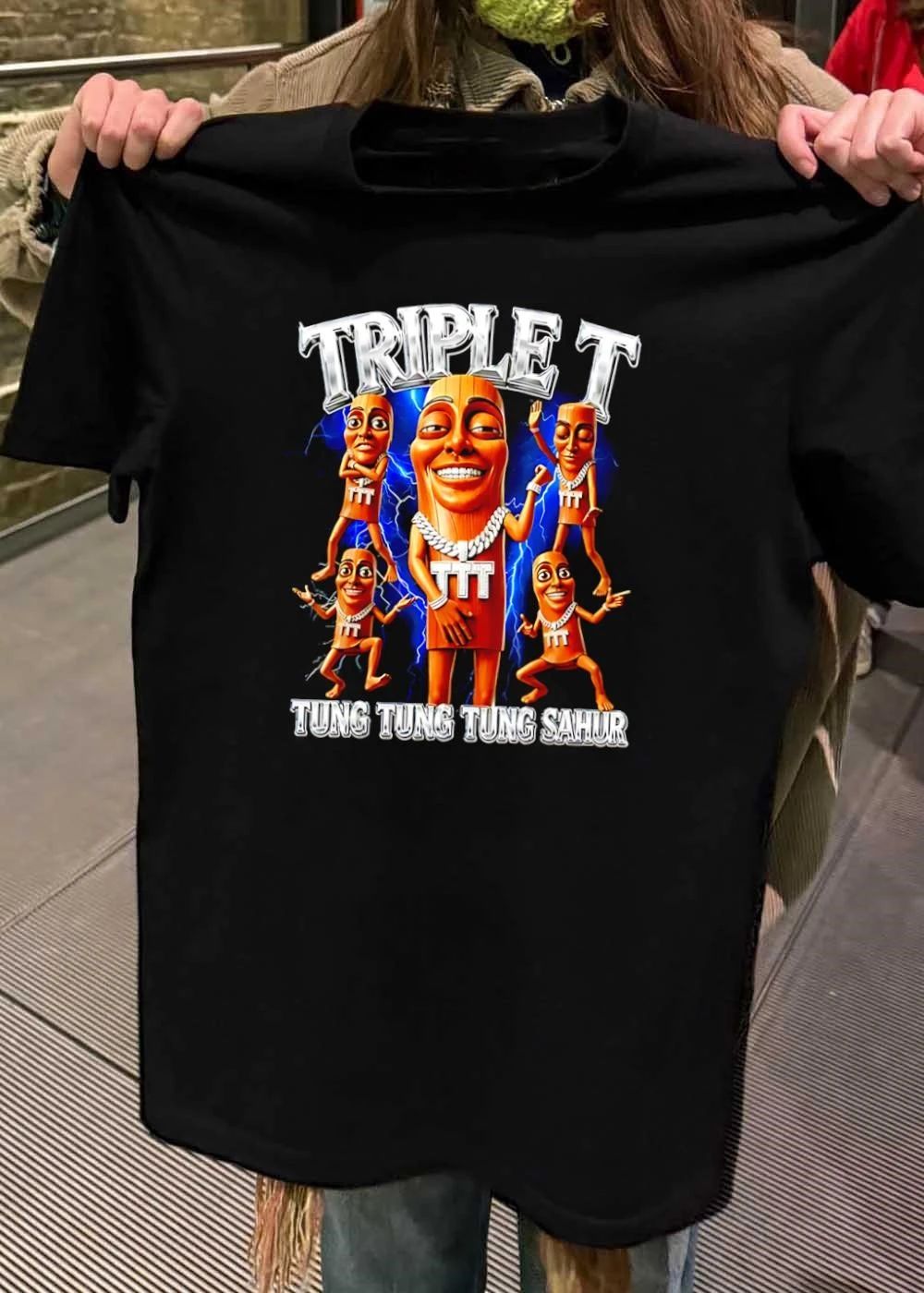 Triple T Tung Tung Tung Sahur Wooden Character shirt