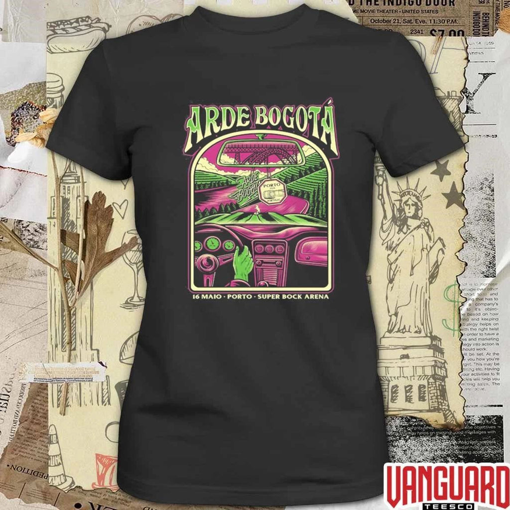 Arde Bogotá Pop Up Tee Porto, Portugal Super Bock Arena May 16 2026 t-shirt