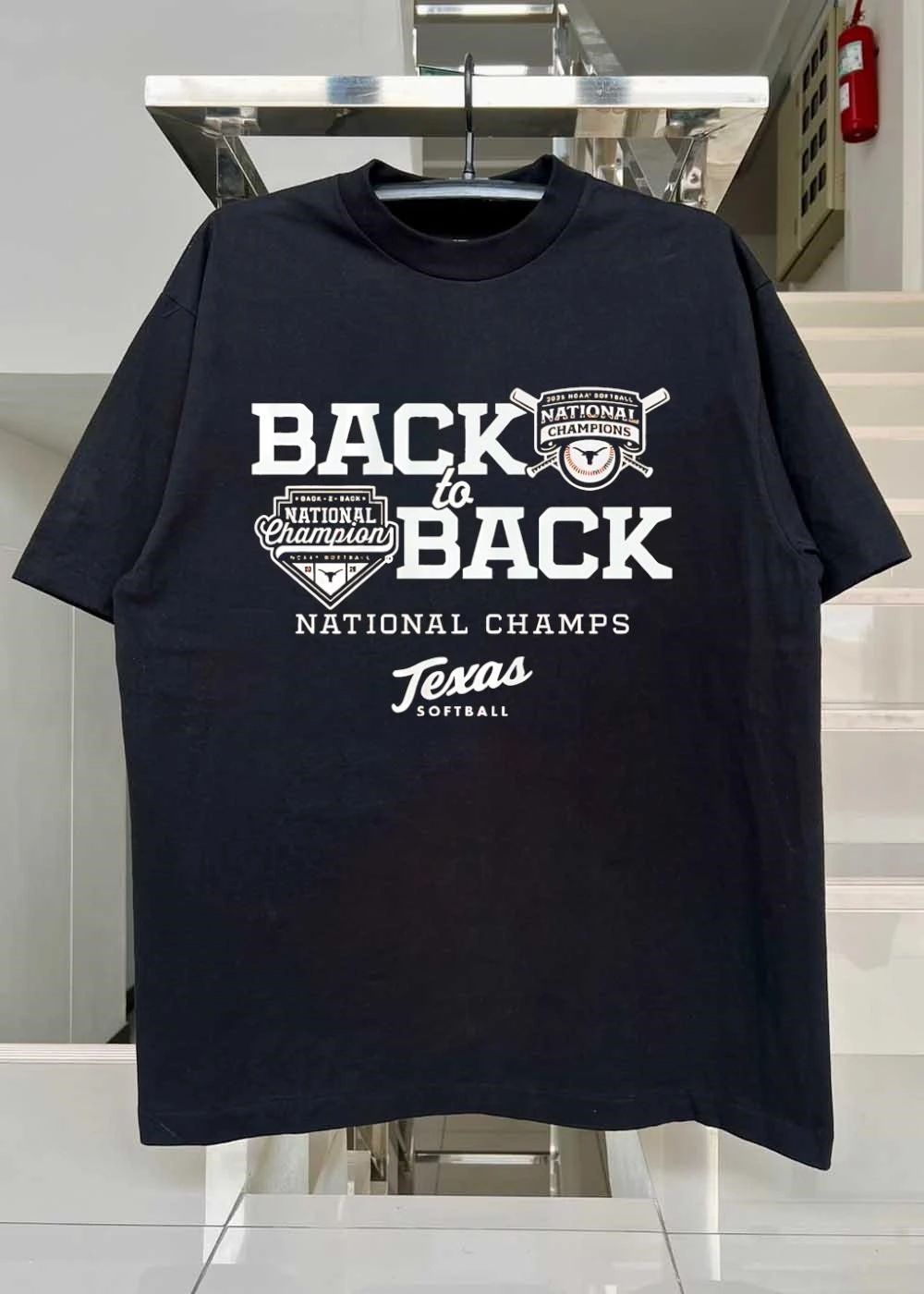 Texas Longhorns Back To Back National Champs Softball Shirt