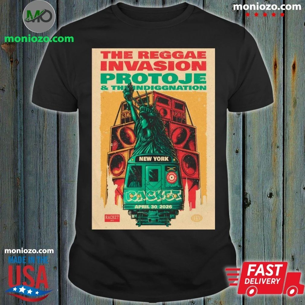 Original Protoje NYC April 30 2026 Tour Poster Shirt