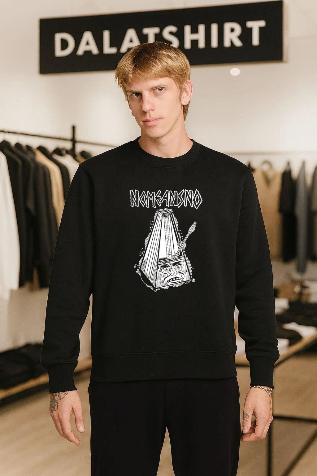 Nomeansnsno Distressed Metronome Face T-Shirt