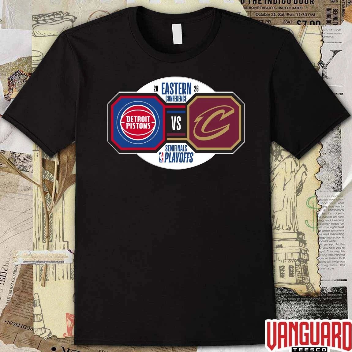 Detroit Pistons vs Cleveland Cavaliers 2026 NBA Playoffs Eastern Conference Semifinals t-shirt