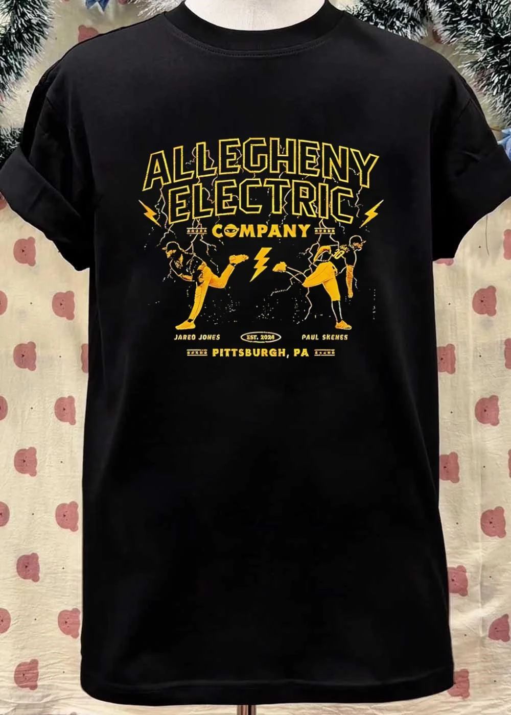 Pittsburgh Pirates Jared Jones and Paul Skenes allegheny electric company shirt