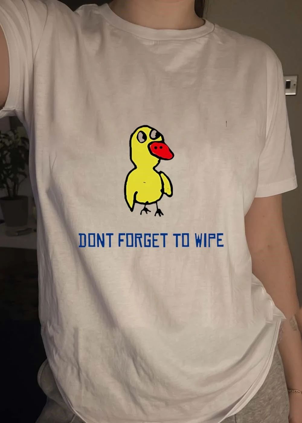 Dont Forget to Wipe Yellow Duck shirt