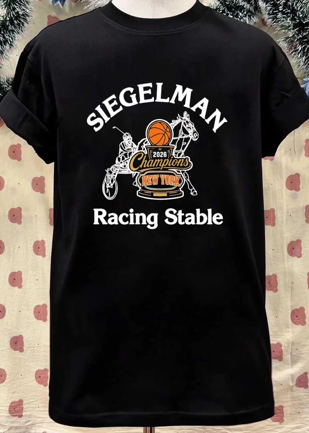 Siegelman Racing Stable 2026 Champions New York Basketball Horse shirt