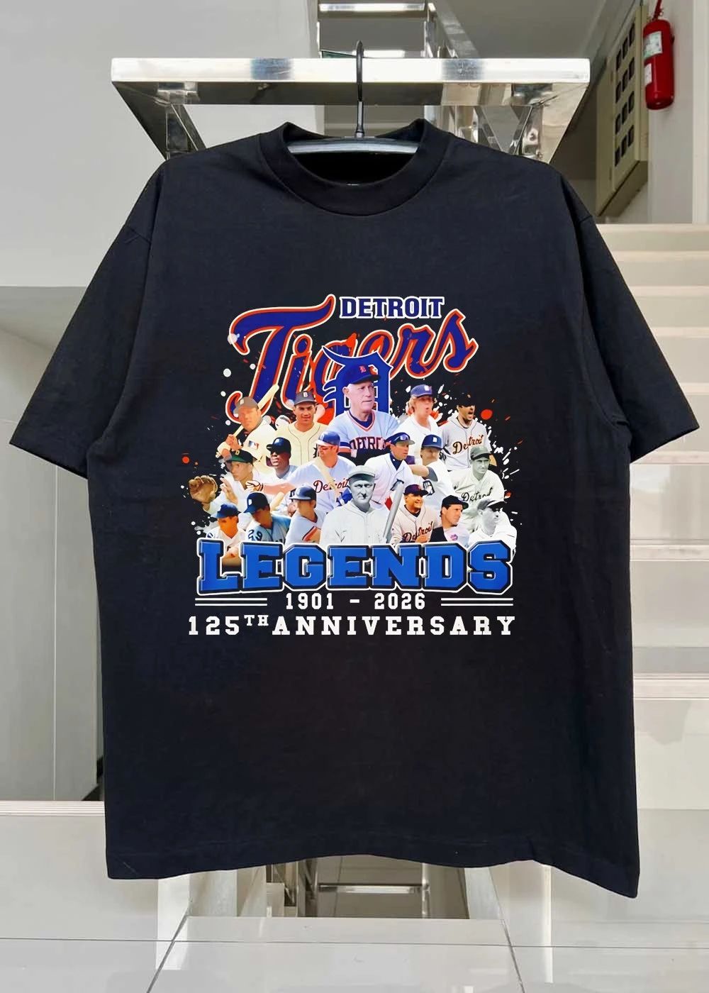 Detroit Tigers Legends 1901 2026 125th Anniversary Team Shirt