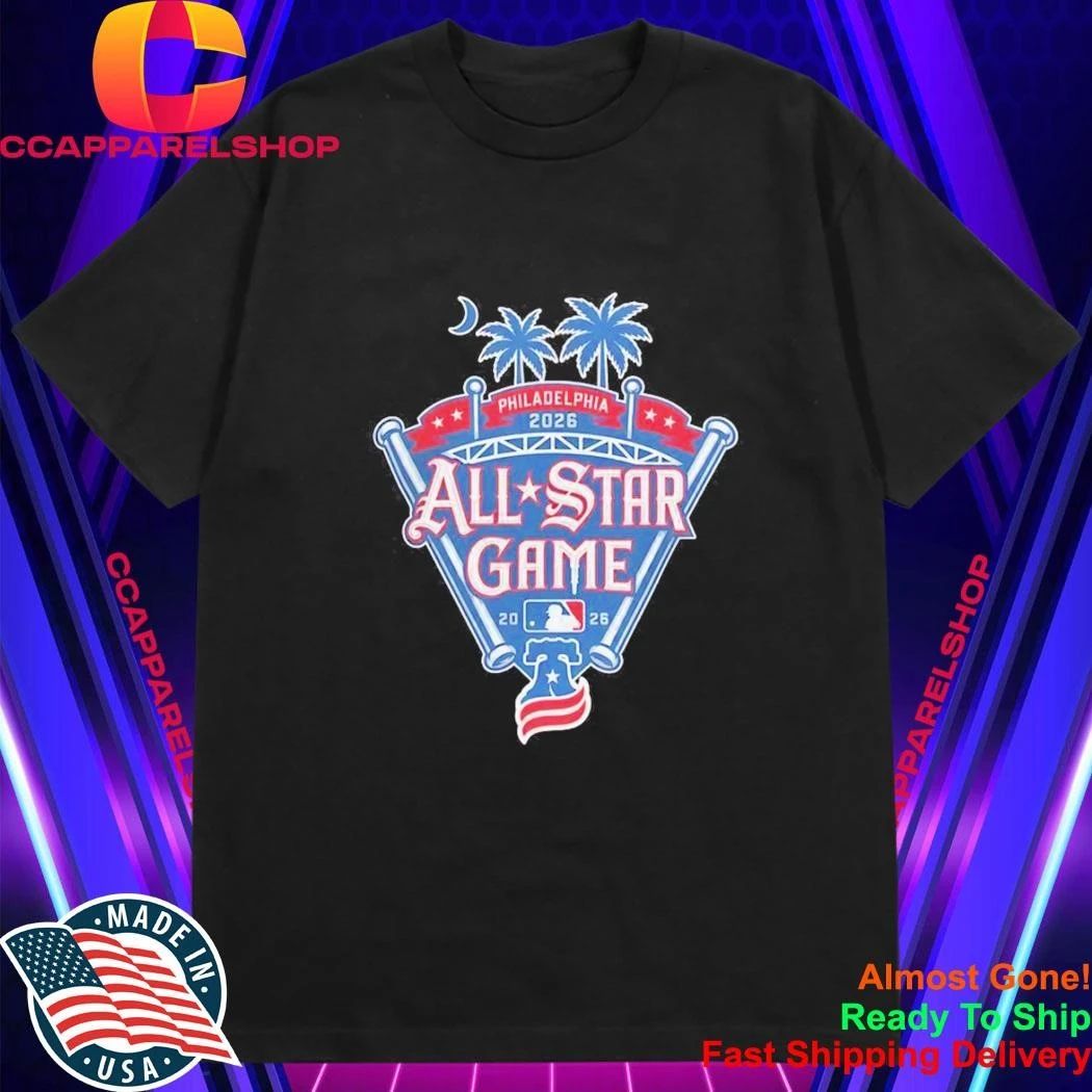 Philadelphia 2026 All Star Game MLB Baseball Liberty Bell Palm Trees Event Shirt