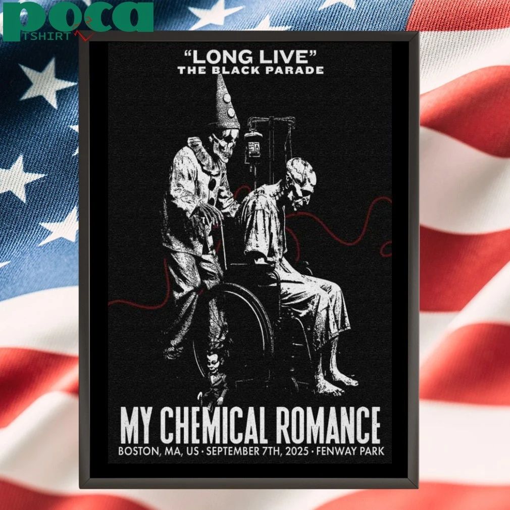 My Chemical Romance Boston Event 09.07.2025 Poster T-shirt