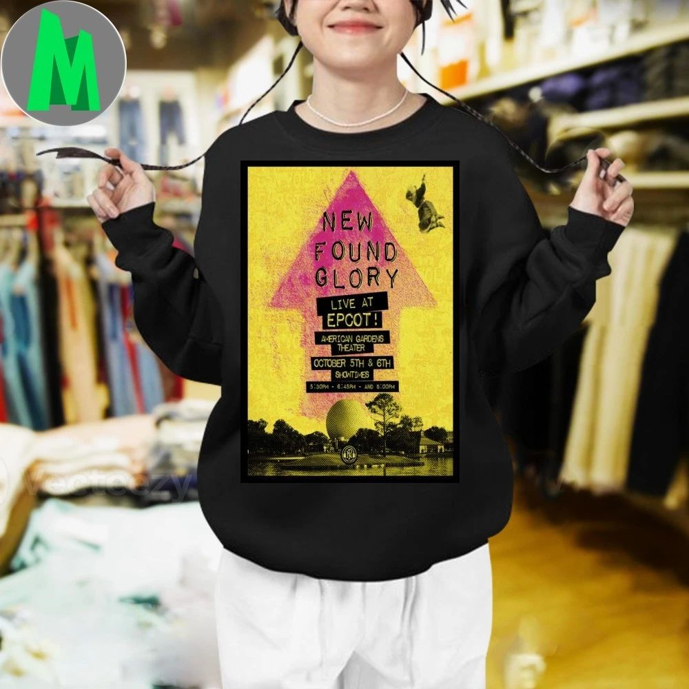 New Found Glory America Gardens Theatre Orlando, FL Oct 5-6 2025 Poster Shirt