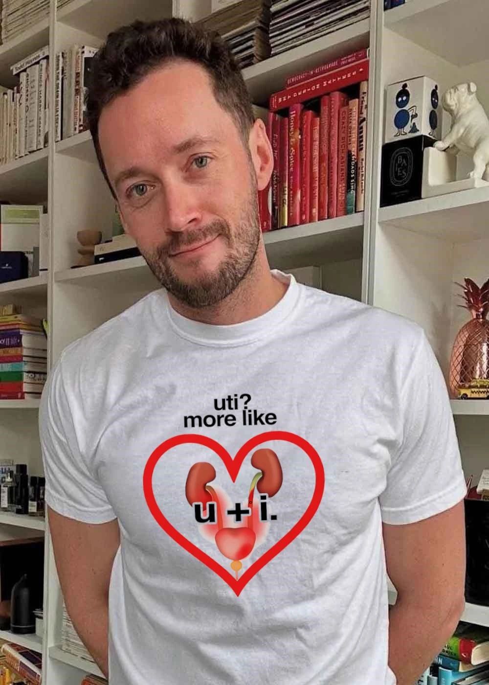Uti More Like U + I Funny Medical Anatomy Humor Shirt