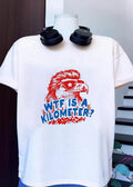 American Eagle Patriotic Apparel Wtf Is a Kilometer’ T-Shirt