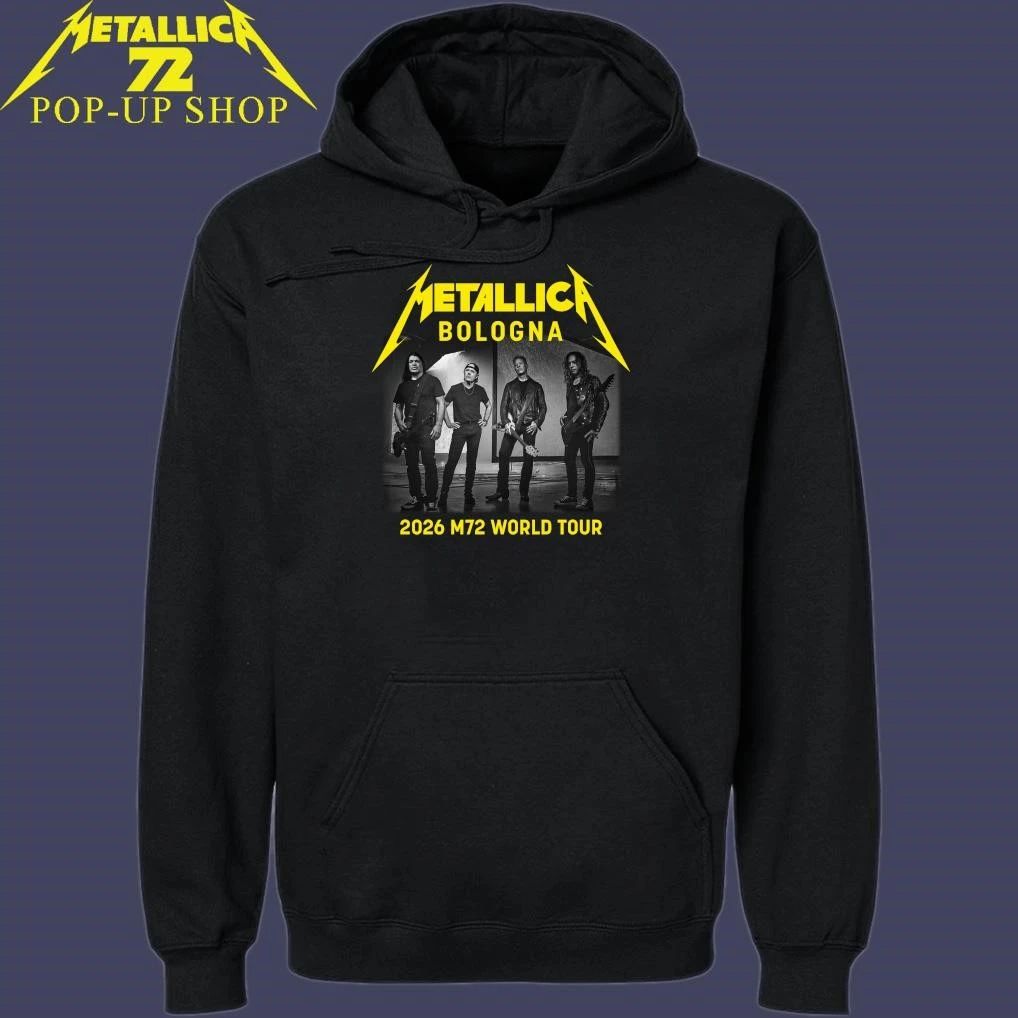 Metallica M72 Bologna, Italy 2026 Band Members World Tour T-Shirt