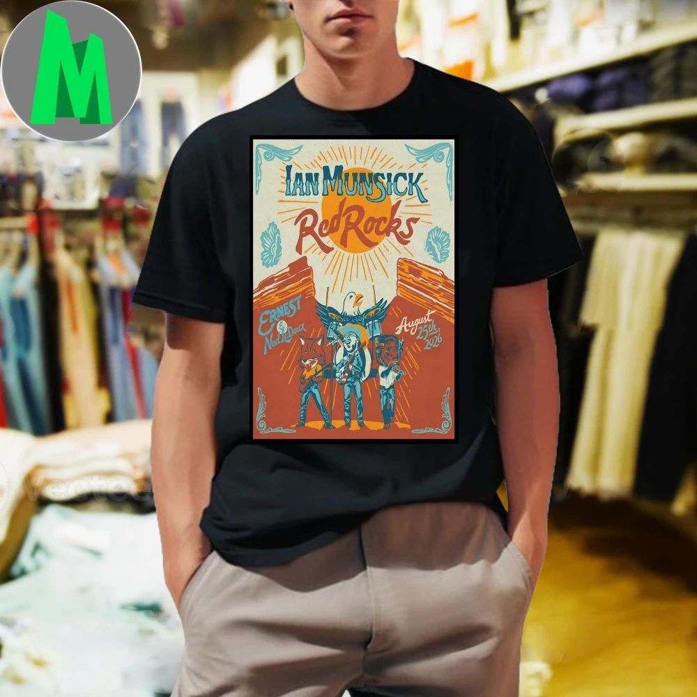Ian Munsick Red Rocks Amphitheatre Morrison Co Aug 25 2026 Poster Shirt