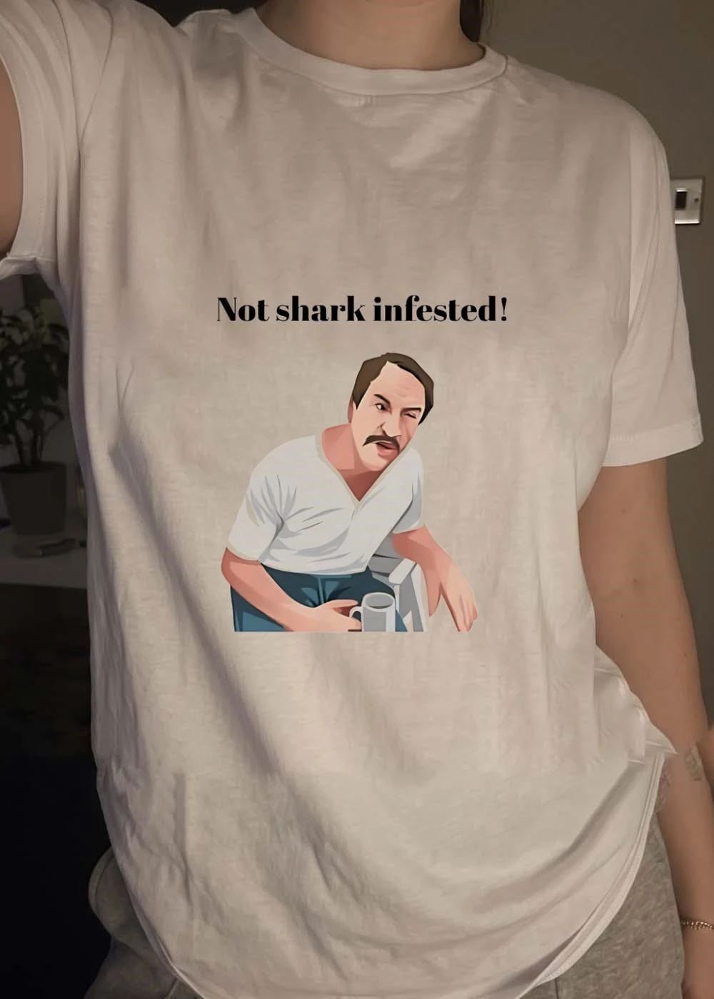Not Shark Infested Winking Man Shirt