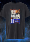 NY Knicks Fan Apparel Forever Orange and Blue Madison Square Garden T-Shirt