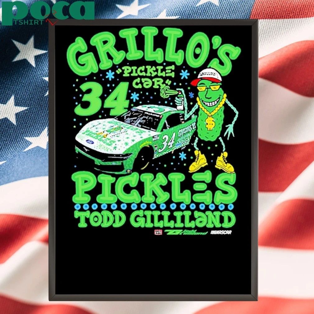 Todd Gilliland Front Row Motorsports Grillo’s Pickles T-shirt