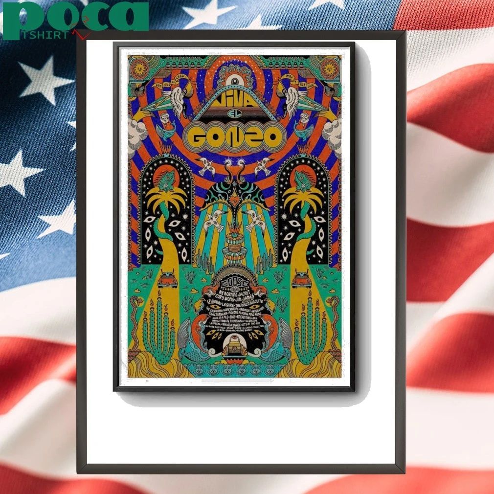 Viva El Gonzo 2026 Festival Poster shirt