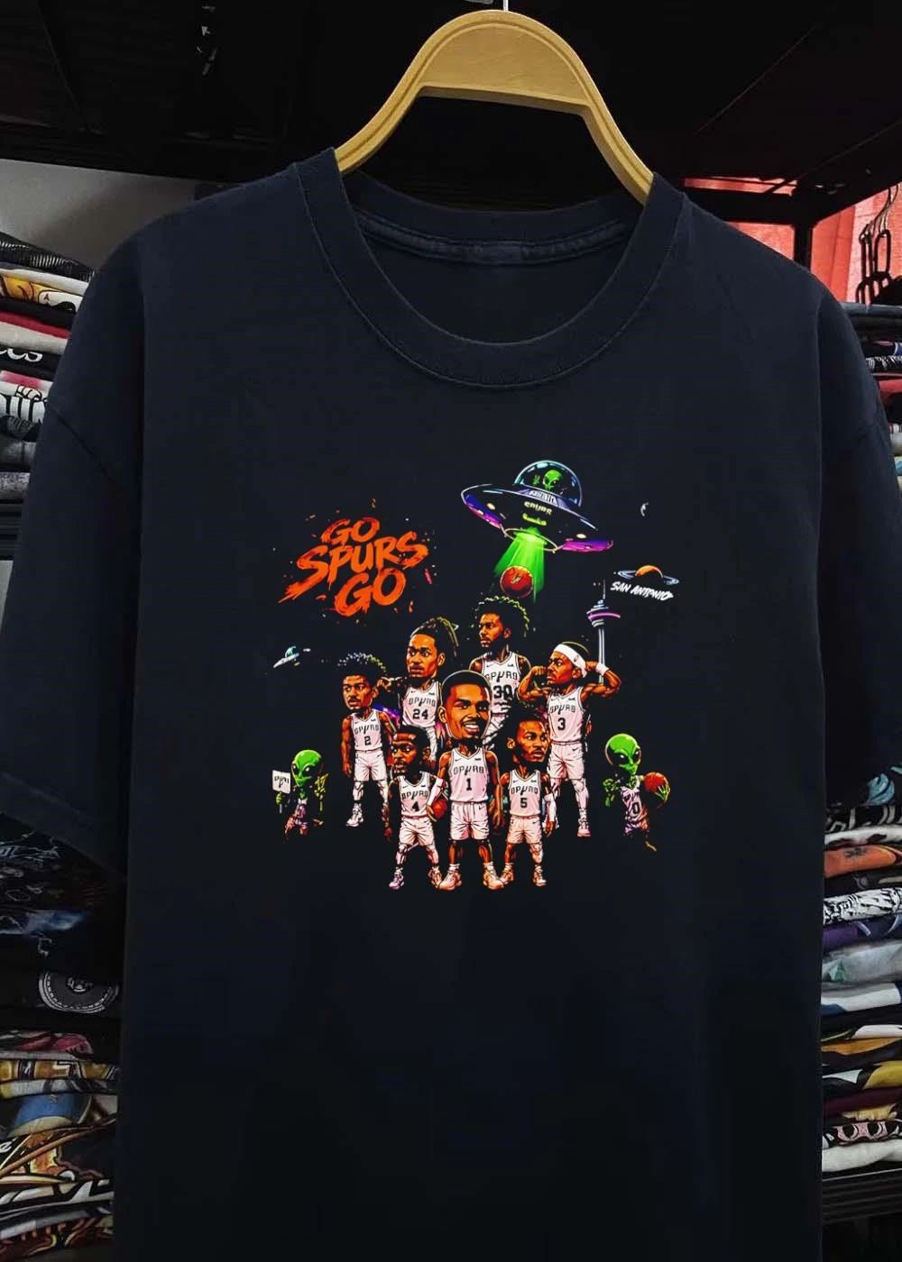 San Antonio Spurs Alien Basketball Team Go Spurs Go Shirt