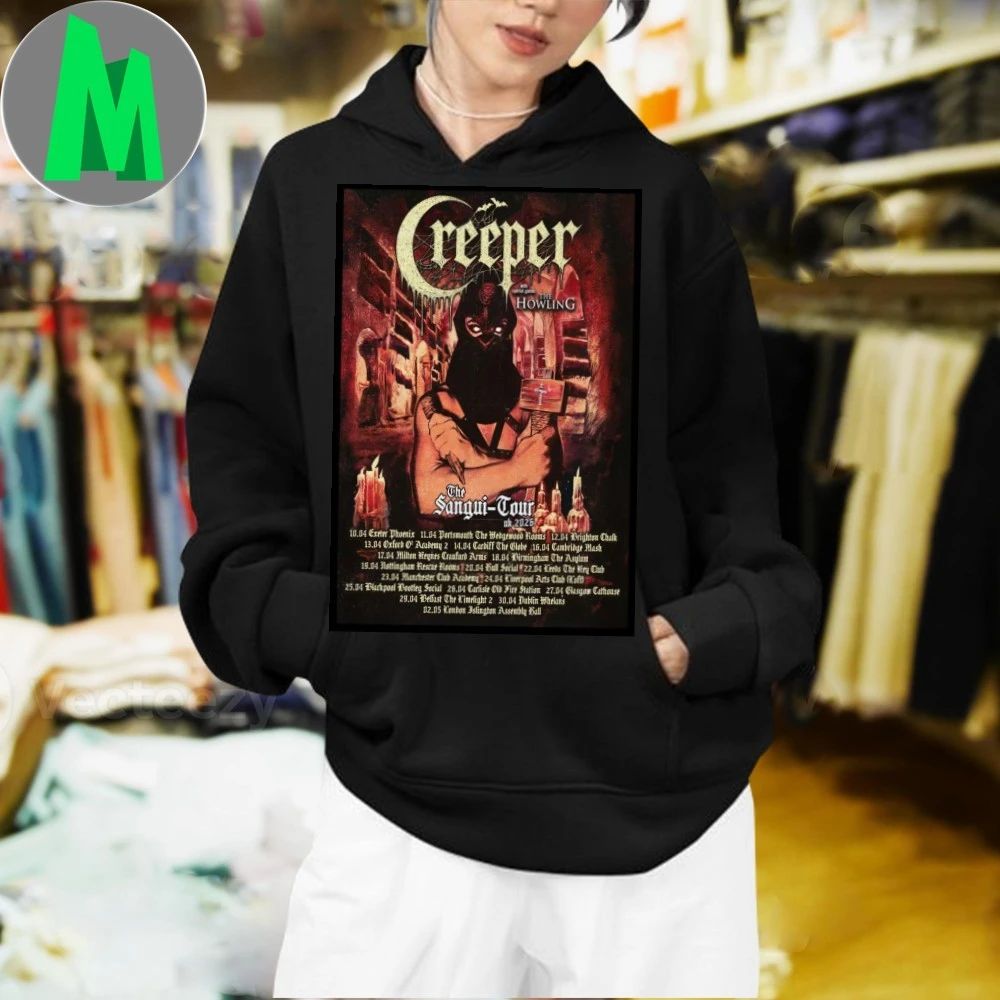 Poster Creeper The Sangui Tour 2026 UK Shirt