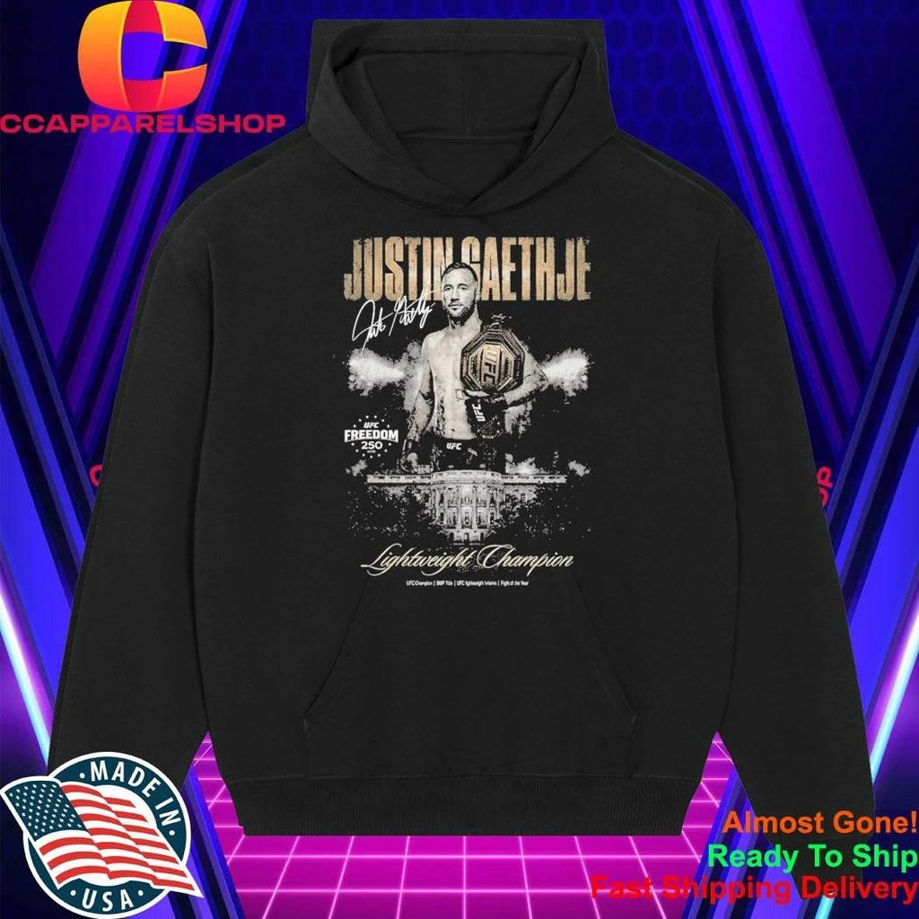 Justin Gaethje Lightweight Champion Signature Shirt