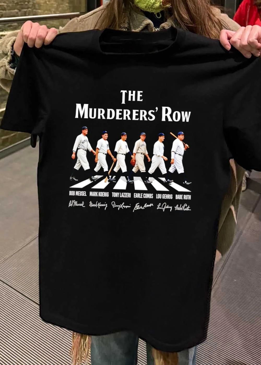 The Murderers Row New York Yankees baseball team players shirt