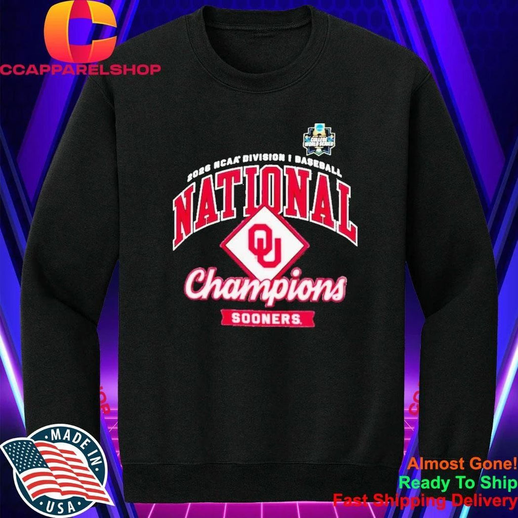 Sooners 2026 College World Series Champions Locker Room Shirt