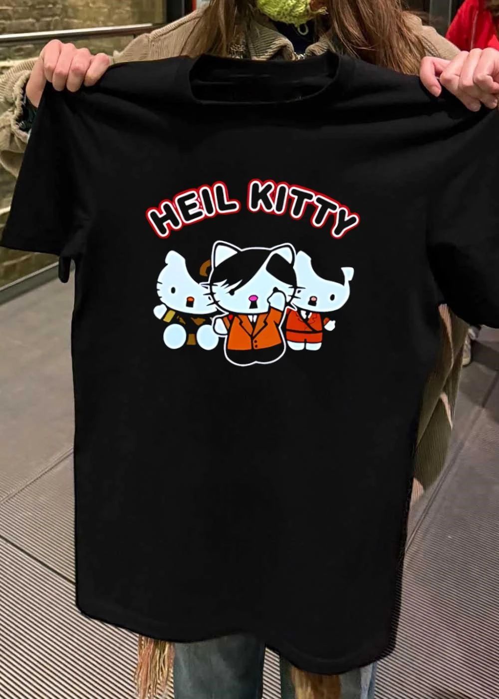 Heil Kitty Parody Hitler Characters Funny T-Shirt