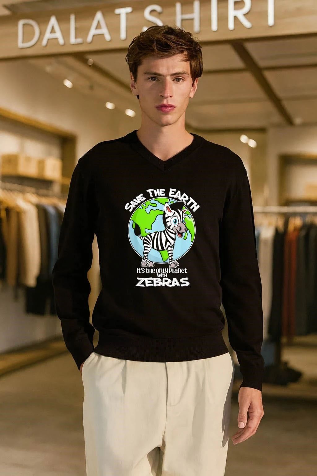 Save the Earth It’s the Only Planet With Zebras Cute Zebra shirt