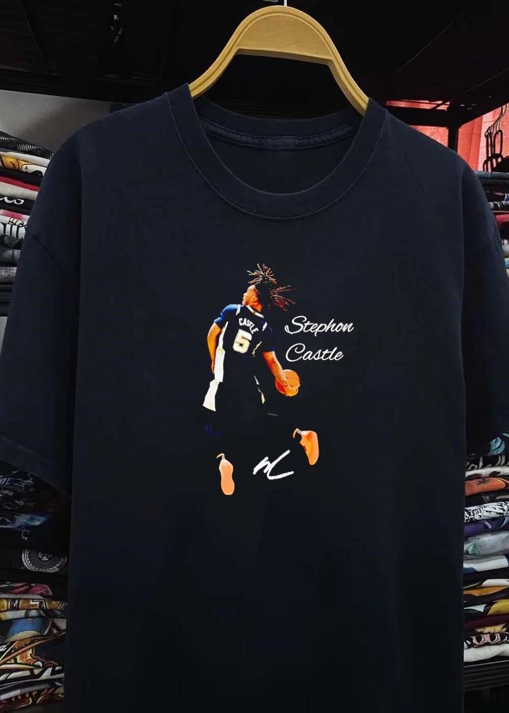 Stephon Castle basketball player San Antonio Spurs NBA Stephon Castle Castle 5 shirt