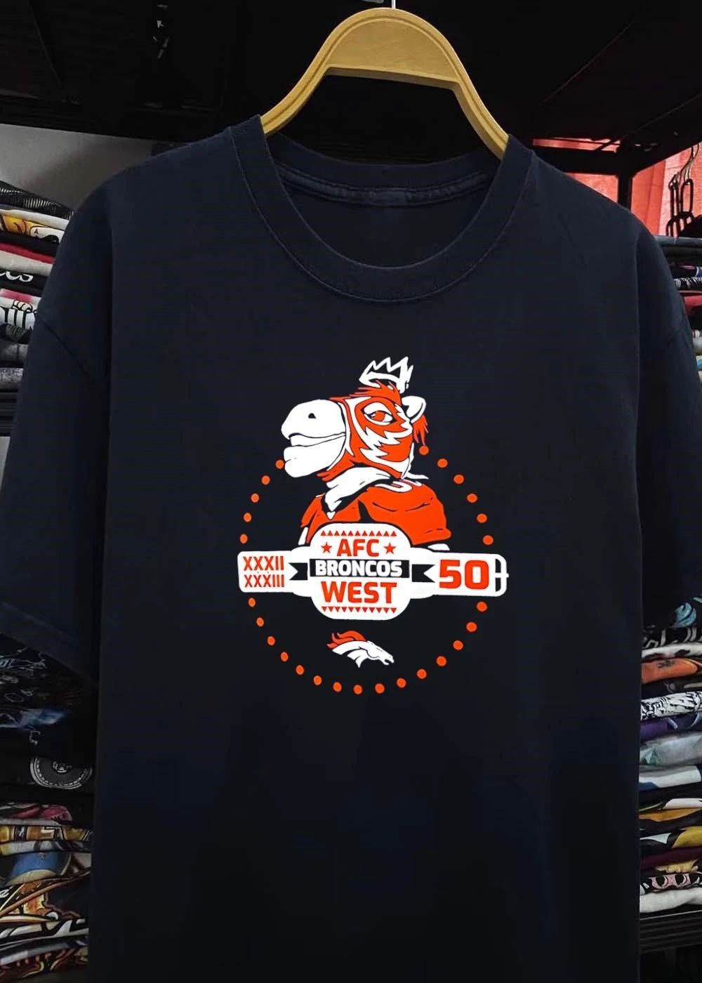 Broncos 50 Years AFC West XXXII XXXIII Celebration T-Shirt