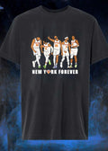 Knicks Fan Apparel Five New York Players Celebrating New York Forever T-Shirt