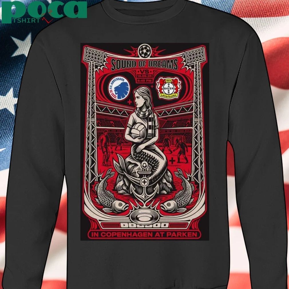 Copenhagen vs Leverkusen Sept 18 2025 Parken Stadium Kodan Dansko Poster T-shirt