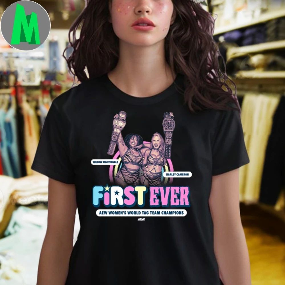 Willow Nightingale and Harley Cameron became the first AEW Women’s Team World Champions Shirt
